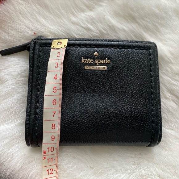 Kate Spade Black Leather Compact Wallet - Picture 7 of 7